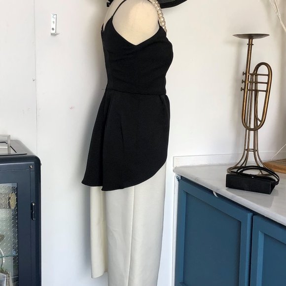 Raul Blanco Vintage 80s Spaghetti Strap Peplum 4 - Picture 5 of 6